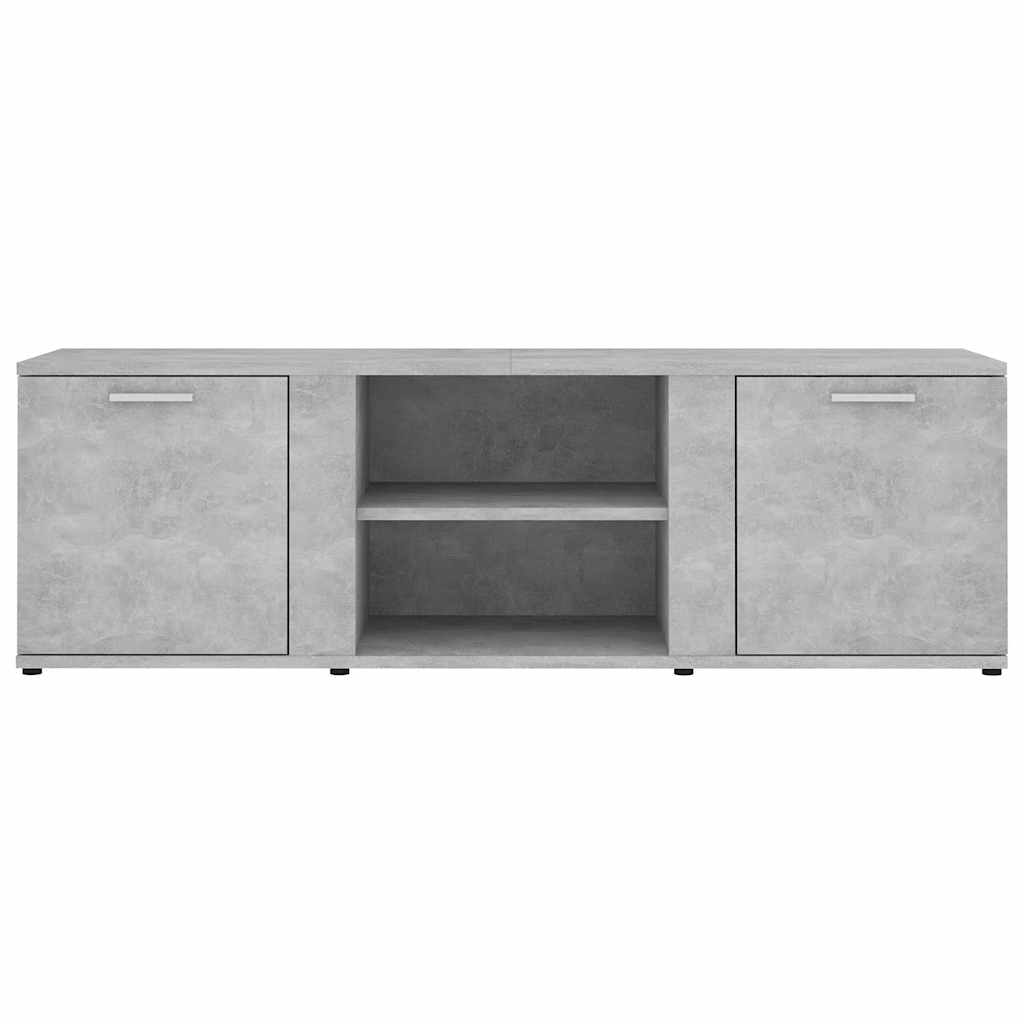 betonszürke szerelt fa TV-szekrény 120 x 34 x 37 cm