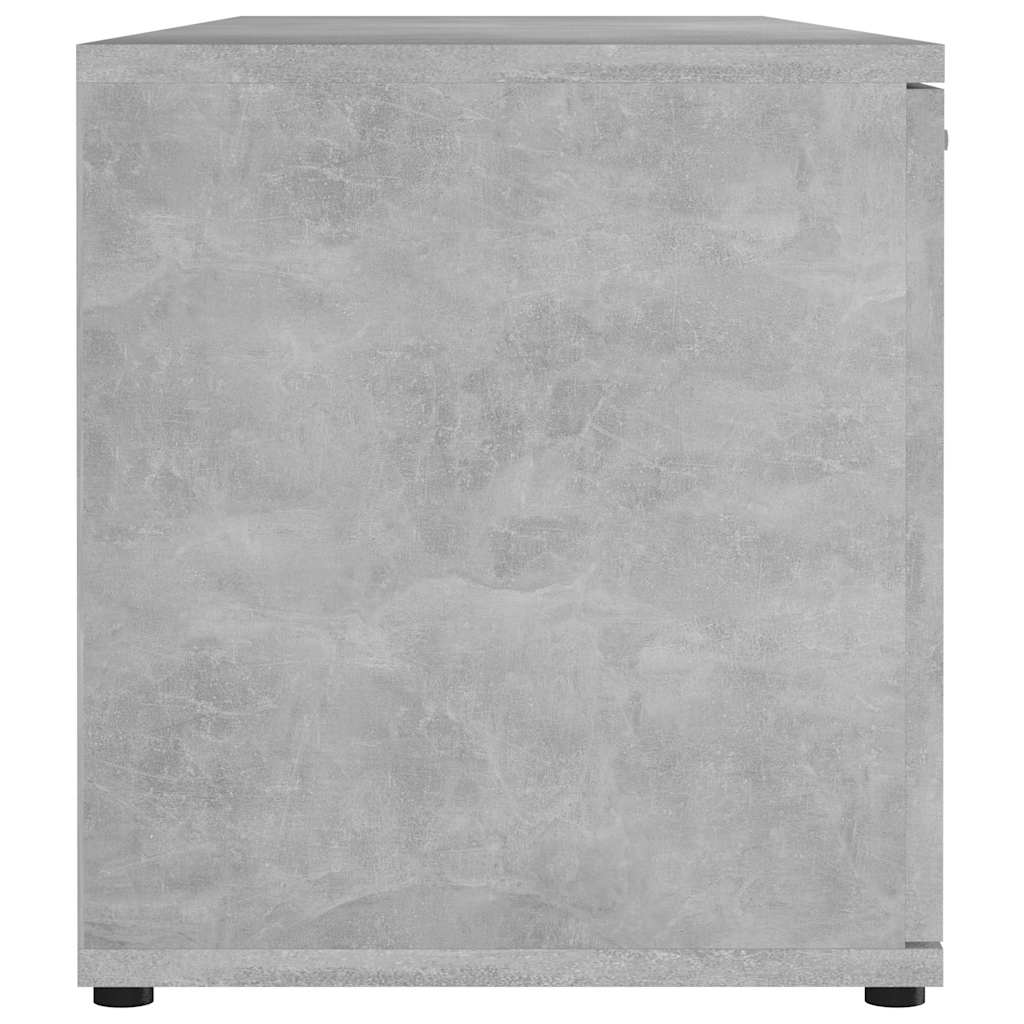 betonszürke szerelt fa TV-szekrény 120 x 34 x 37 cm