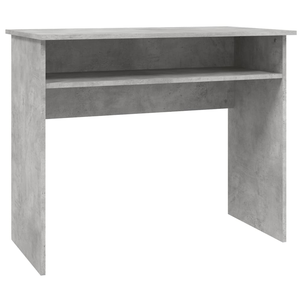 betonszürke szerelt fa íróasztal 90 x 50 x 74 cm