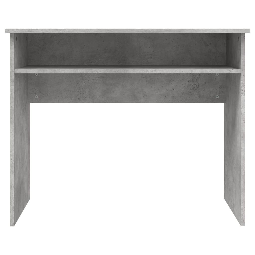 betonszürke szerelt fa íróasztal 90 x 50 x 74 cm