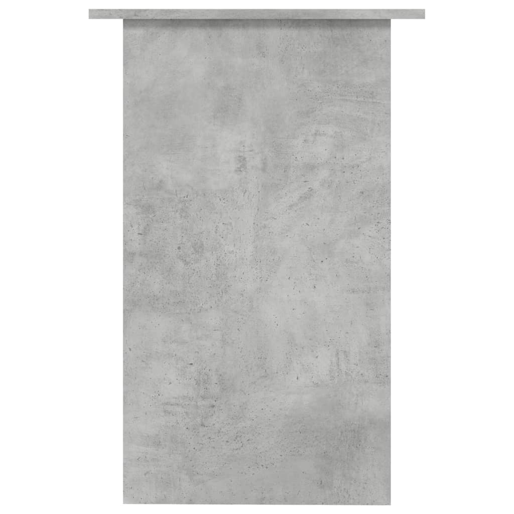 betonszürke szerelt fa íróasztal 90 x 50 x 74 cm