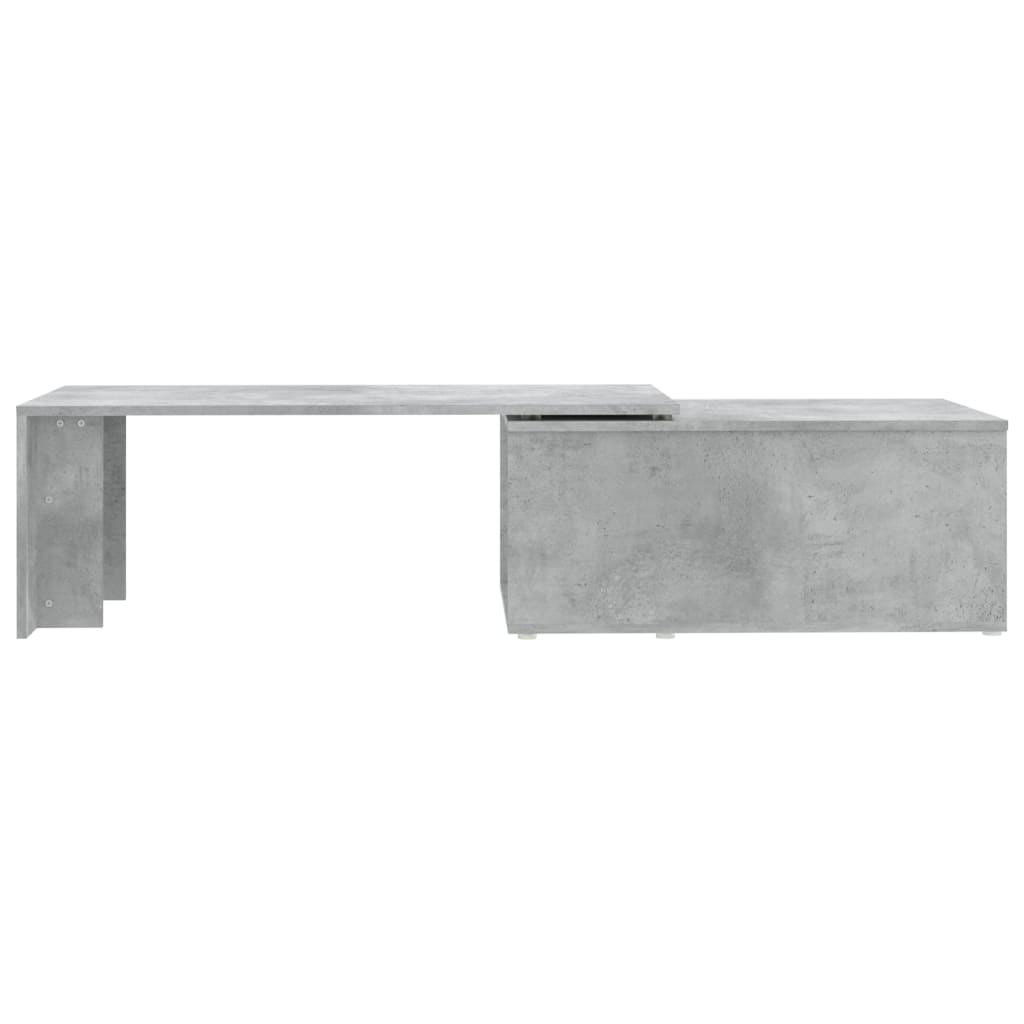 betonszürke szerelt fa dohányzóasztal 150 x 50 x 35 cm