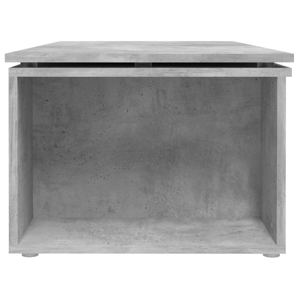 betonszürke szerelt fa dohányzóasztal 150 x 50 x 35 cm