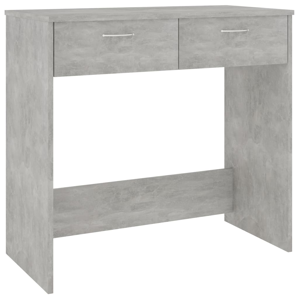 betonszürke szerelt fa íróasztal 80 x 40 x 75 cm