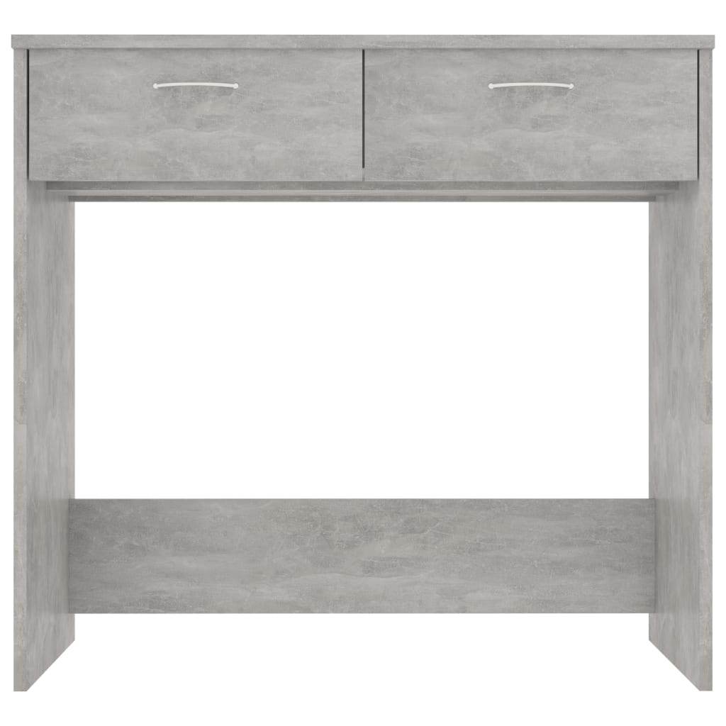 betonszürke szerelt fa íróasztal 80 x 40 x 75 cm