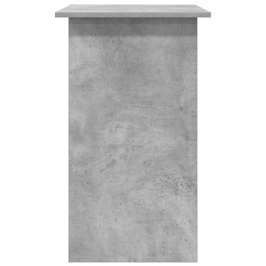 betonszürke szerelt fa íróasztal 80 x 45 x 74 cm
