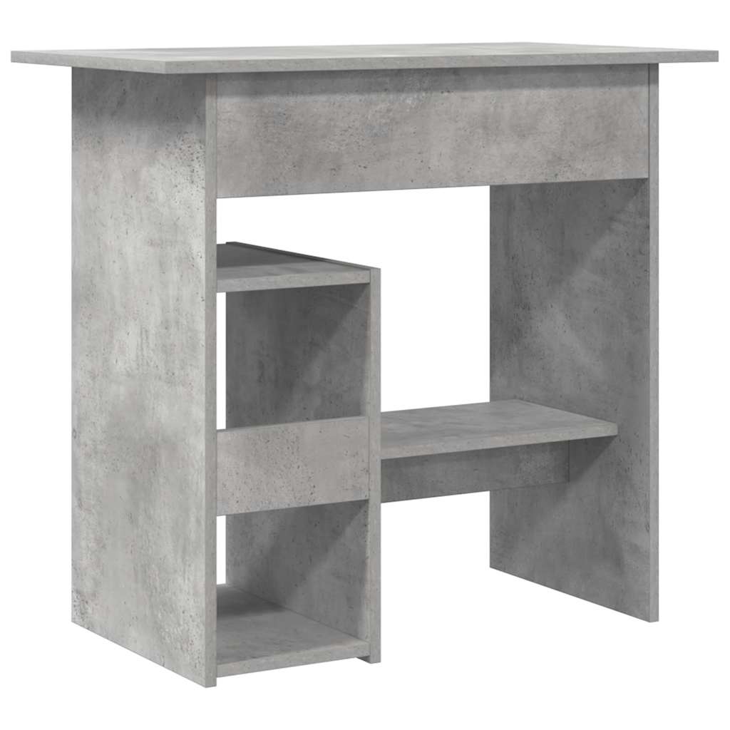 betonszürke szerelt fa íróasztal 80 x 45 x 74 cm