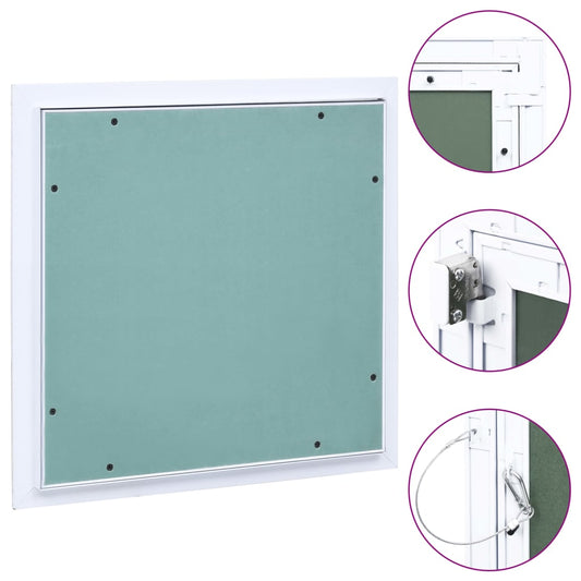 alumínium keretes és gipszkartonos hozzáférési panel 200x200 mm