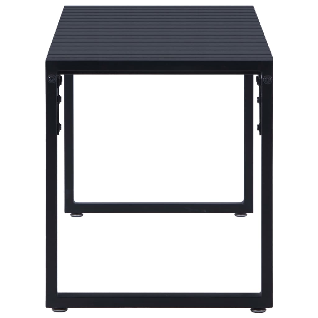 fekete polisztirol lemez kerti pad 120,5 cm