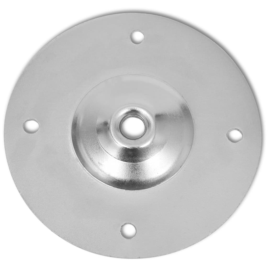 4 db krómszínű teleszkópos asztalláb 710 mm - 1100 mm