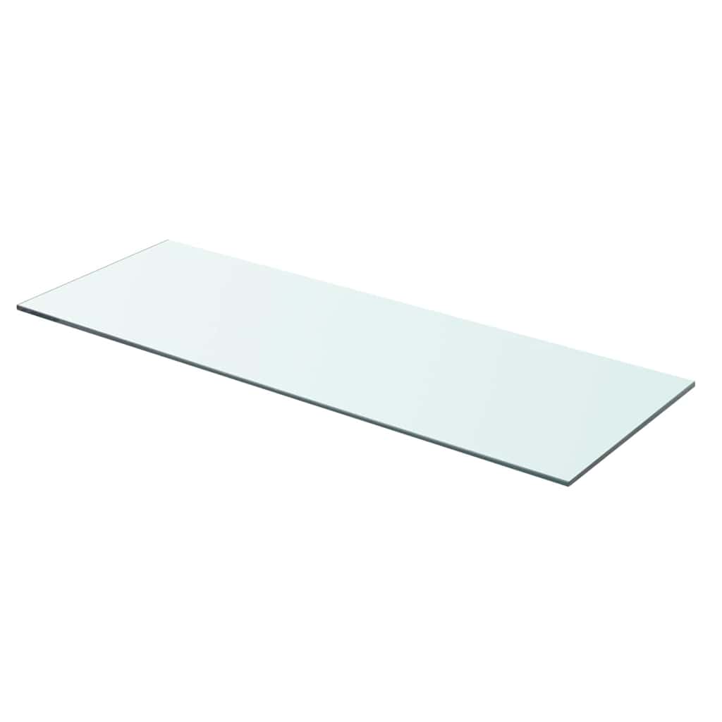 2 db átlátszó üveg paneles polc 70 x 25 cm