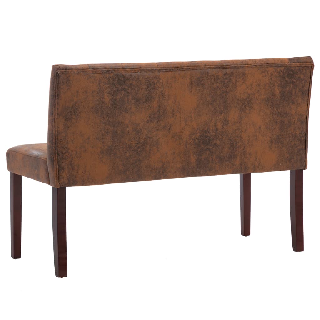 barna művelúr pad 120 cm