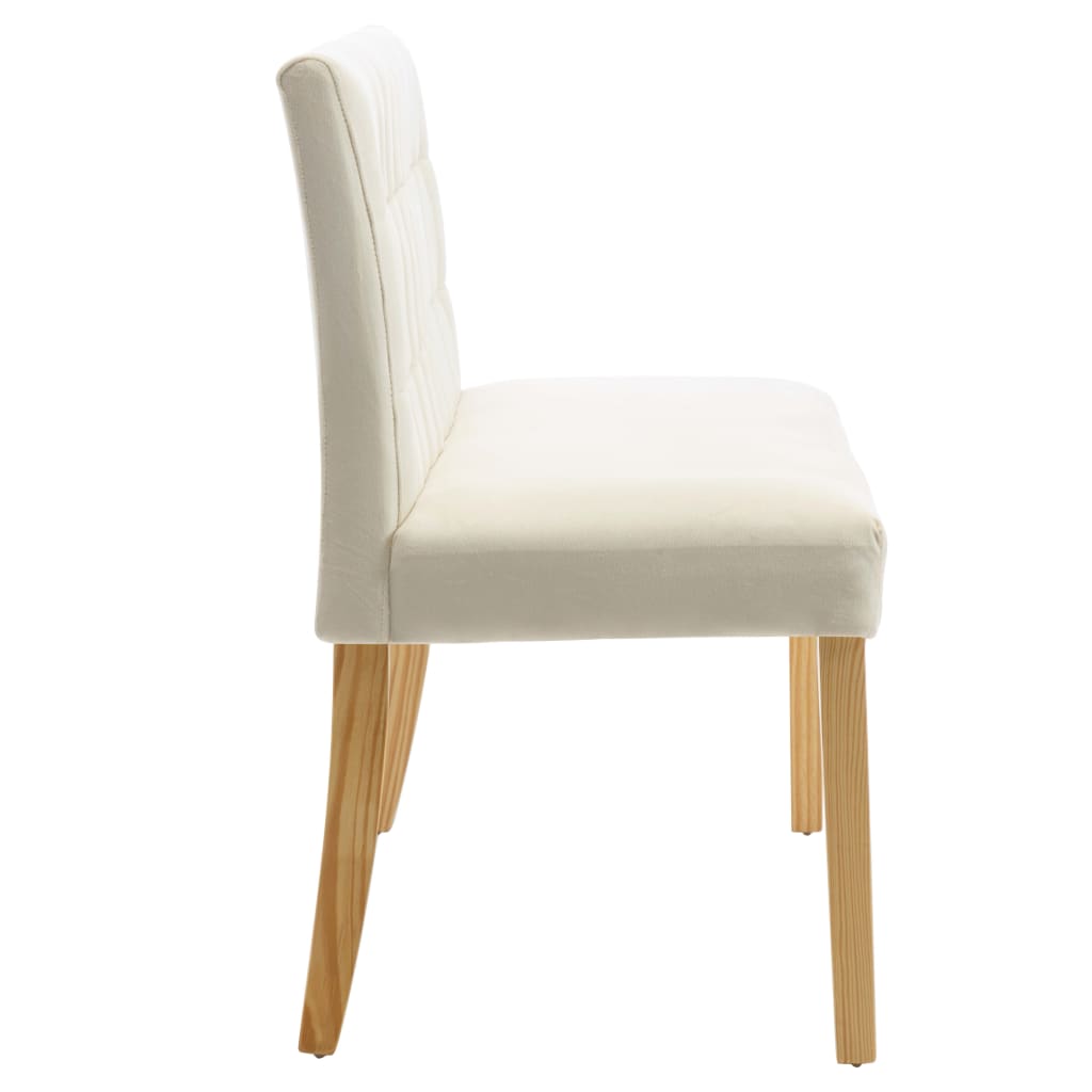 krémszínű bársony pad 140 cm
