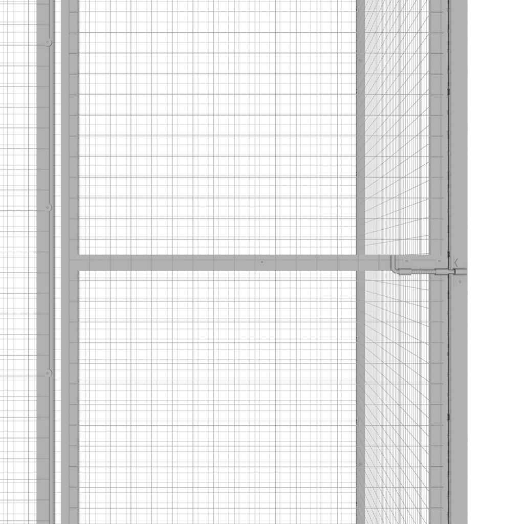 horganyzott acél macskaketrec 3 x 1,5 x 1,5 m