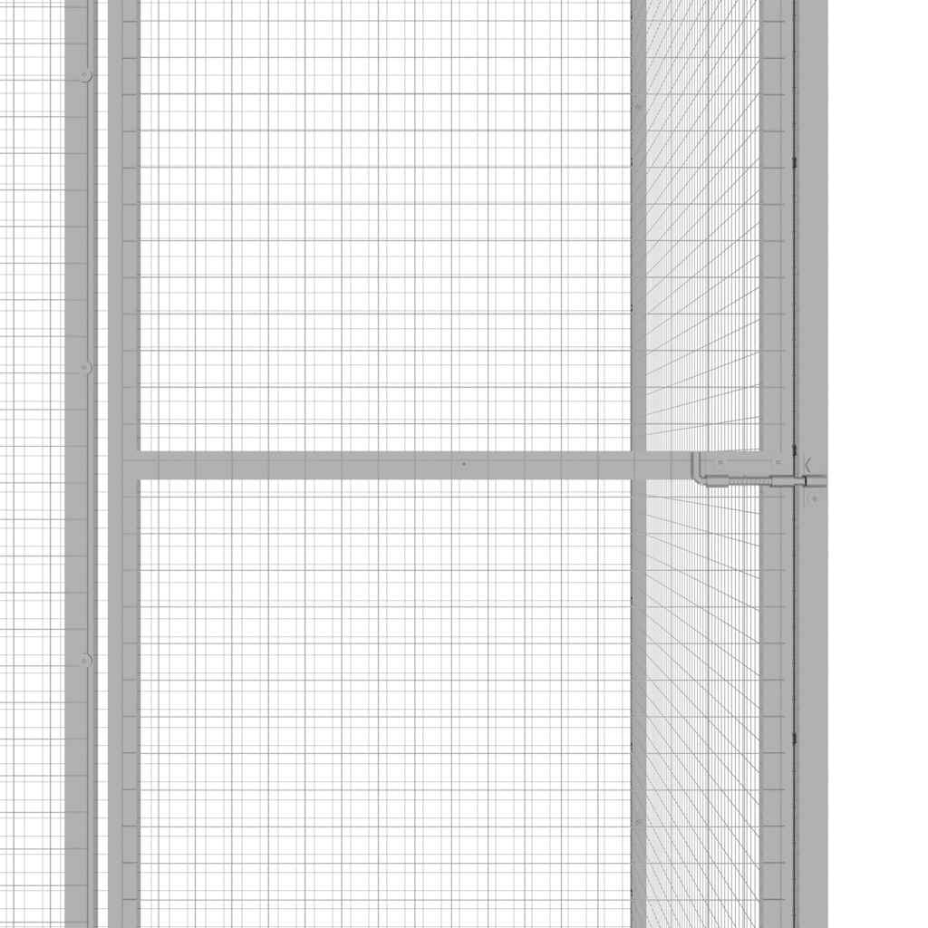 horganyzott acél macskaketrec 6 x 1,5 x 1,5 m