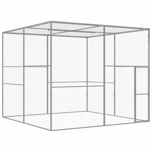 horganyzott acél macskaketrec 3 x 3 x 2,5 m