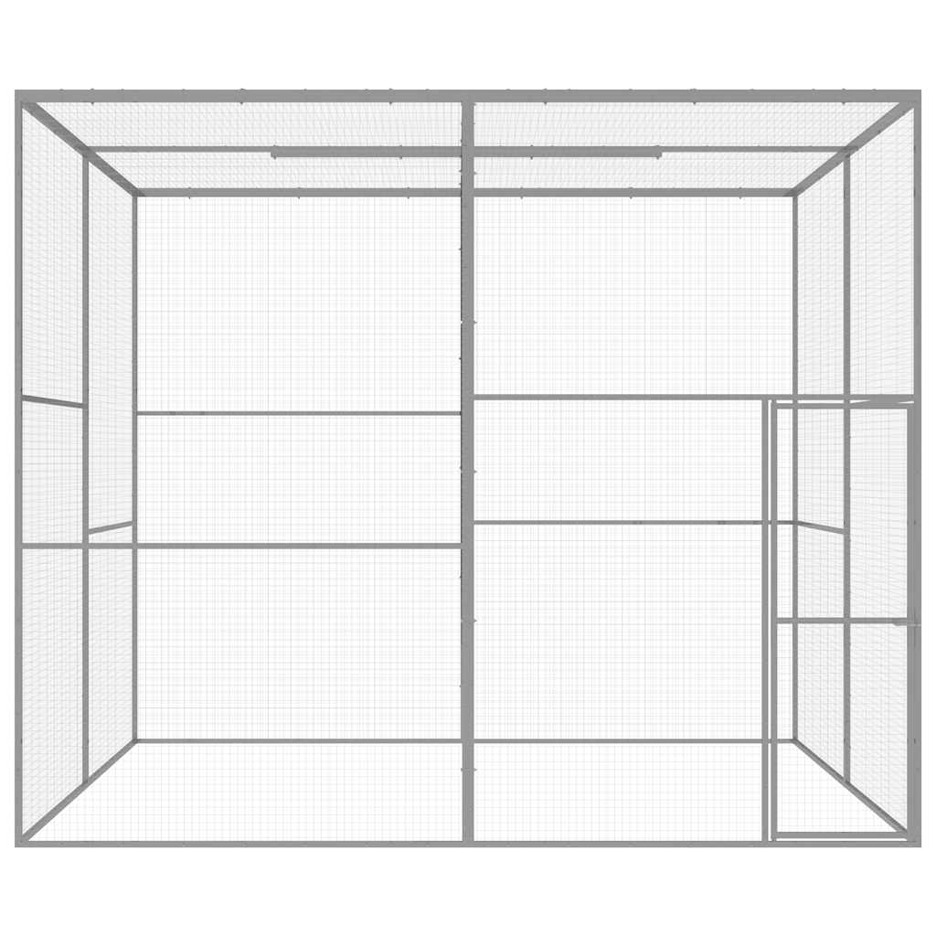 horganyzott acél macskaketrec 3 x 3 x 2,5 m