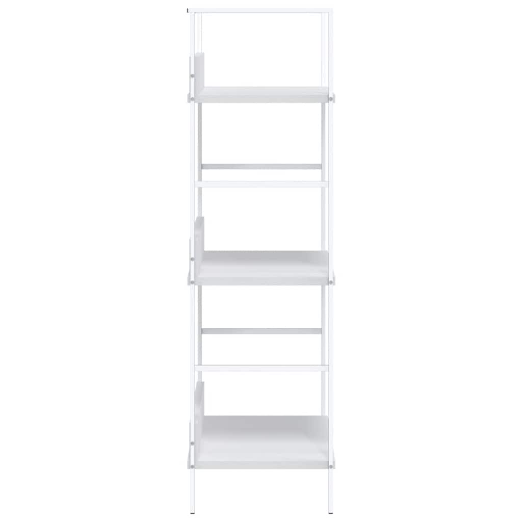 3 szintes fehér szerelt fa könyvespolc 60 x 27,6 x 90,5 cm