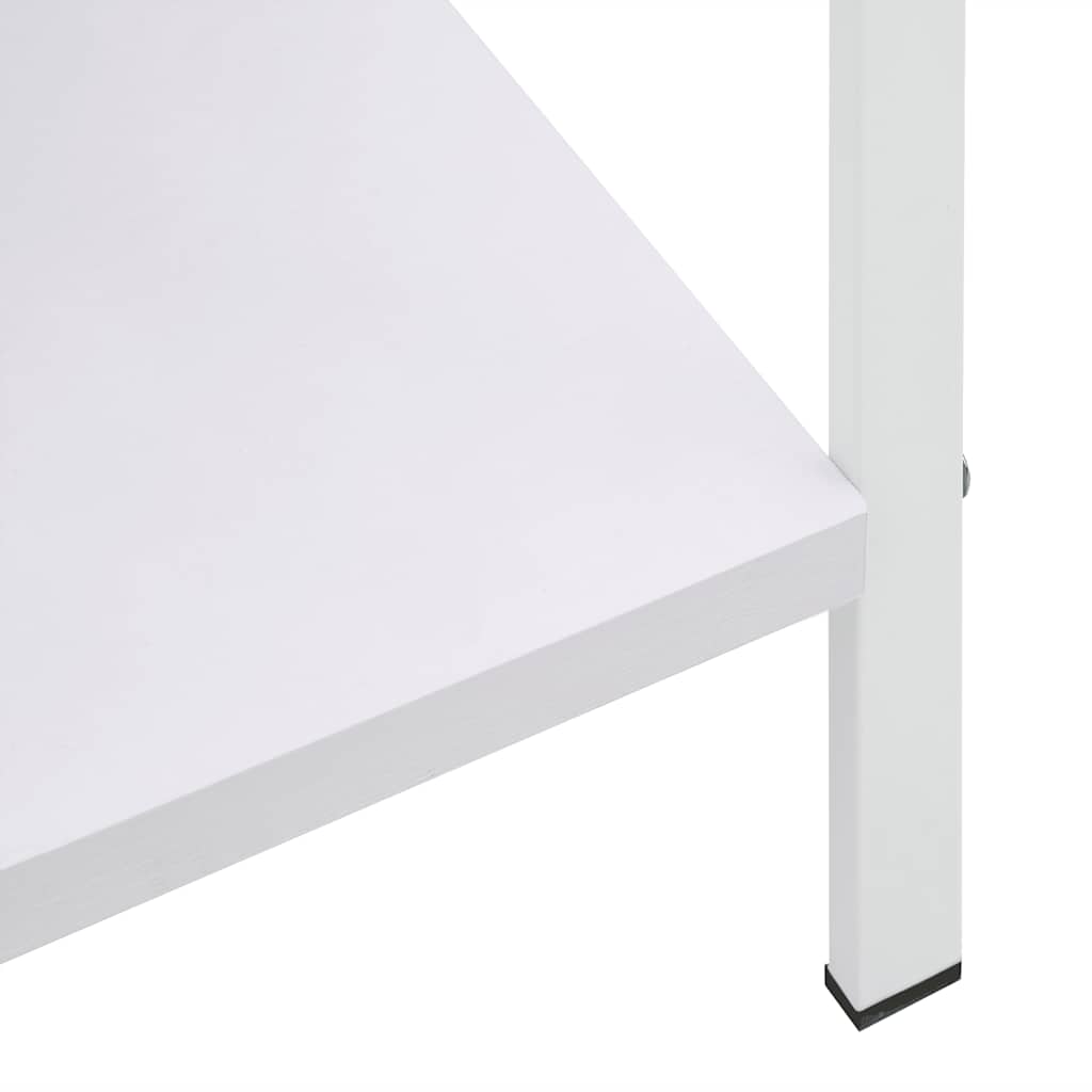 3 szintes fehér szerelt fa könyvespolc 60 x 27,6 x 90,5 cm
