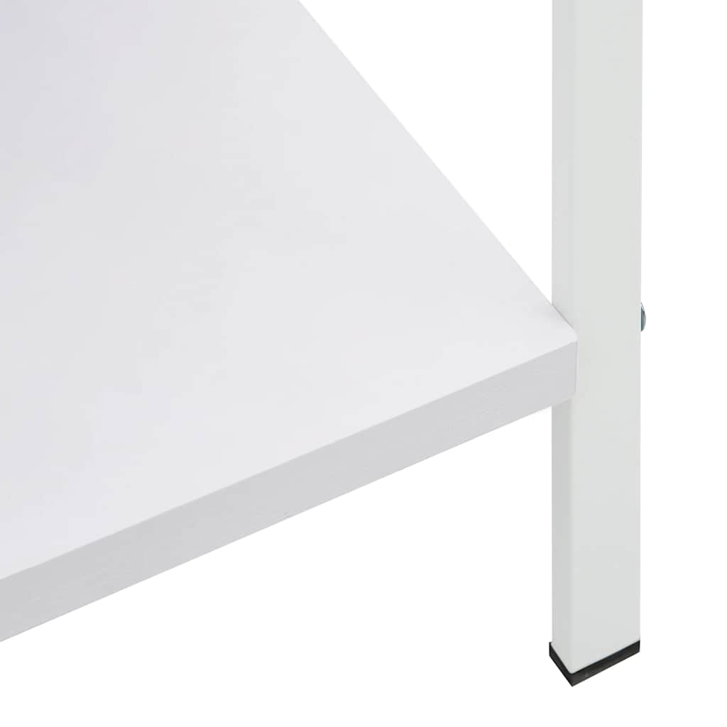 5 szintes fehér szerelt fa könyvespolc 60 x 27,6 x 158,5 cm