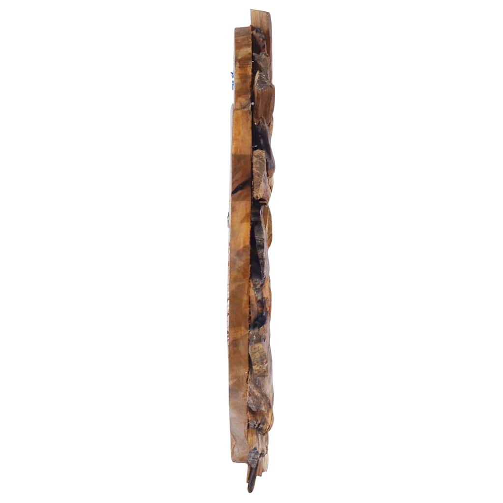 kör alakú tíkfa falitükör 40 cm