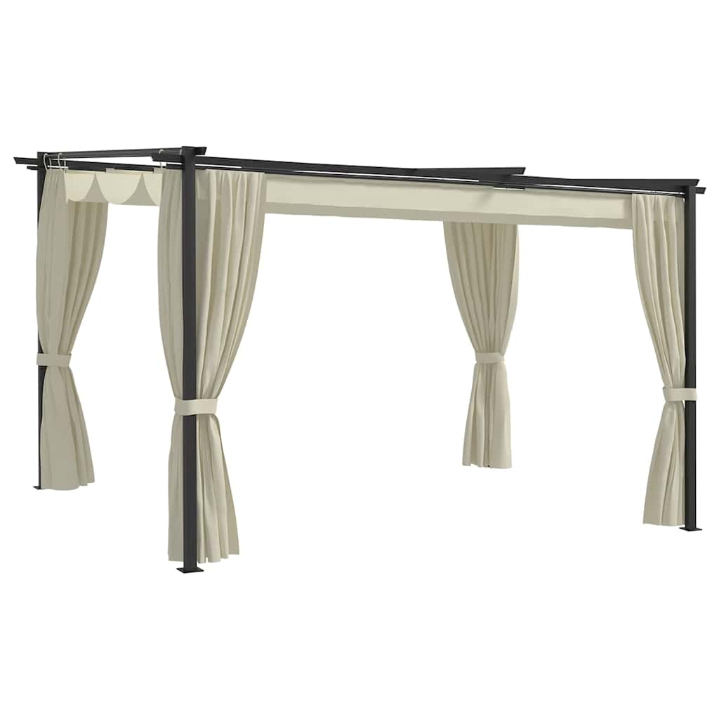 krémszínű pavilon 4 x 3 m