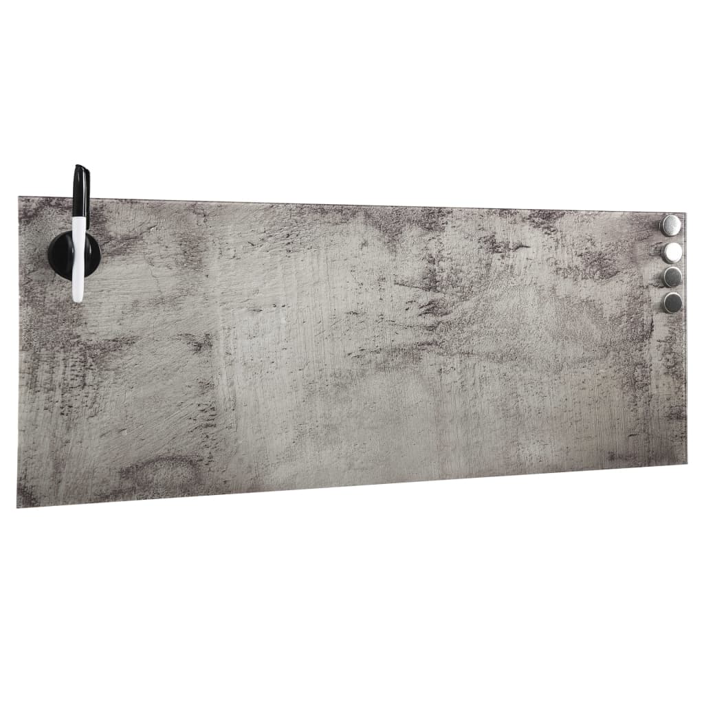 falra szerelhető mágneses üvegtábla 60 x 20 cm