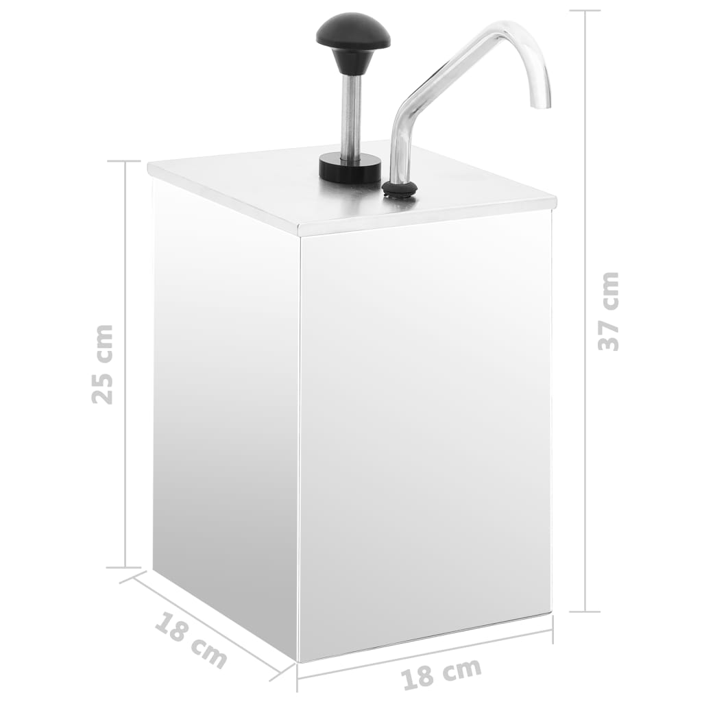 rozsdamentes szószadagoló 3,5 L