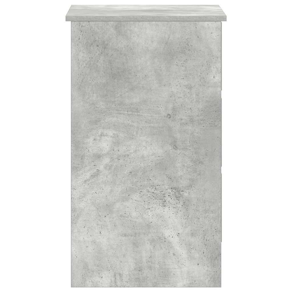 betonszürke szerelt fa íróasztal 90 x 45 x 76 cm