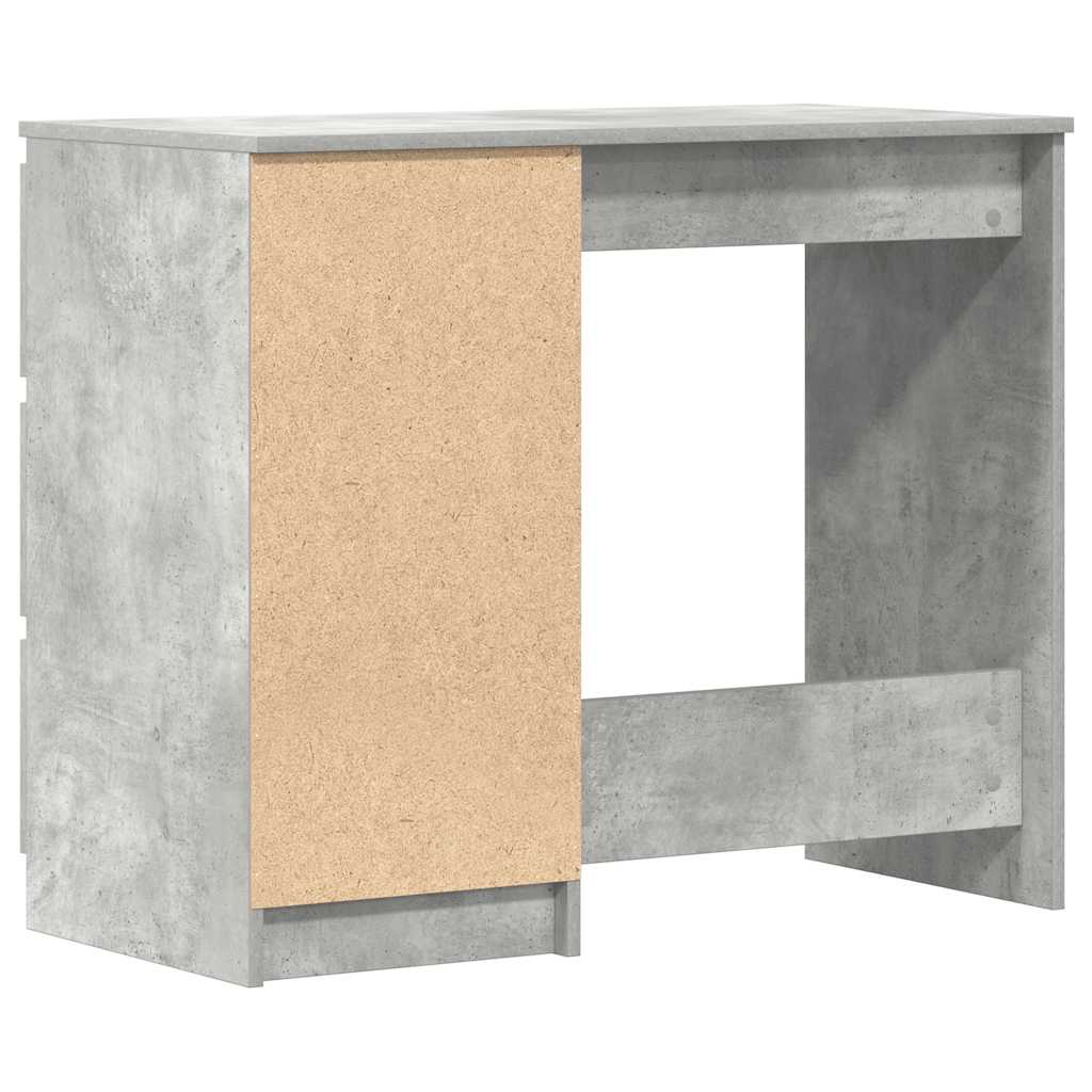 betonszürke szerelt fa íróasztal 90 x 45 x 76 cm