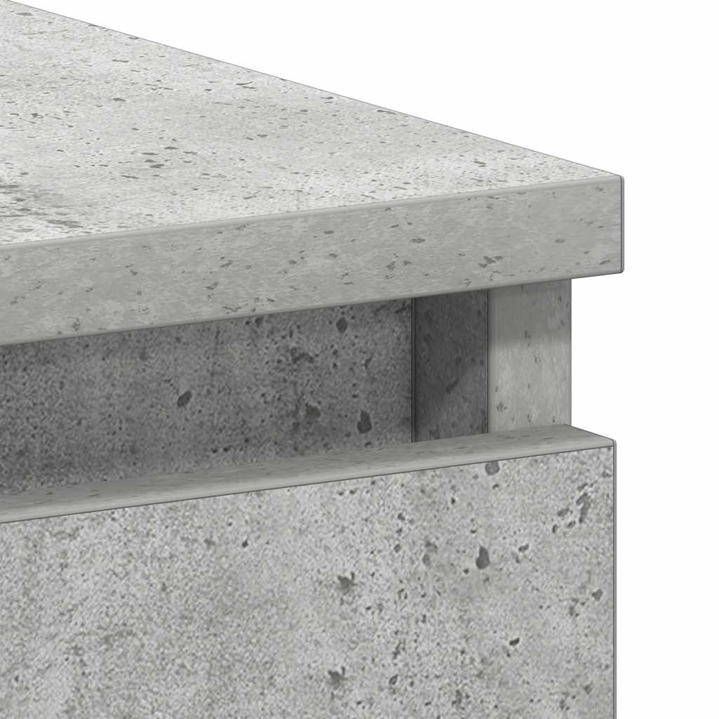 betonszürke szerelt fa íróasztal 90 x 45 x 76 cm