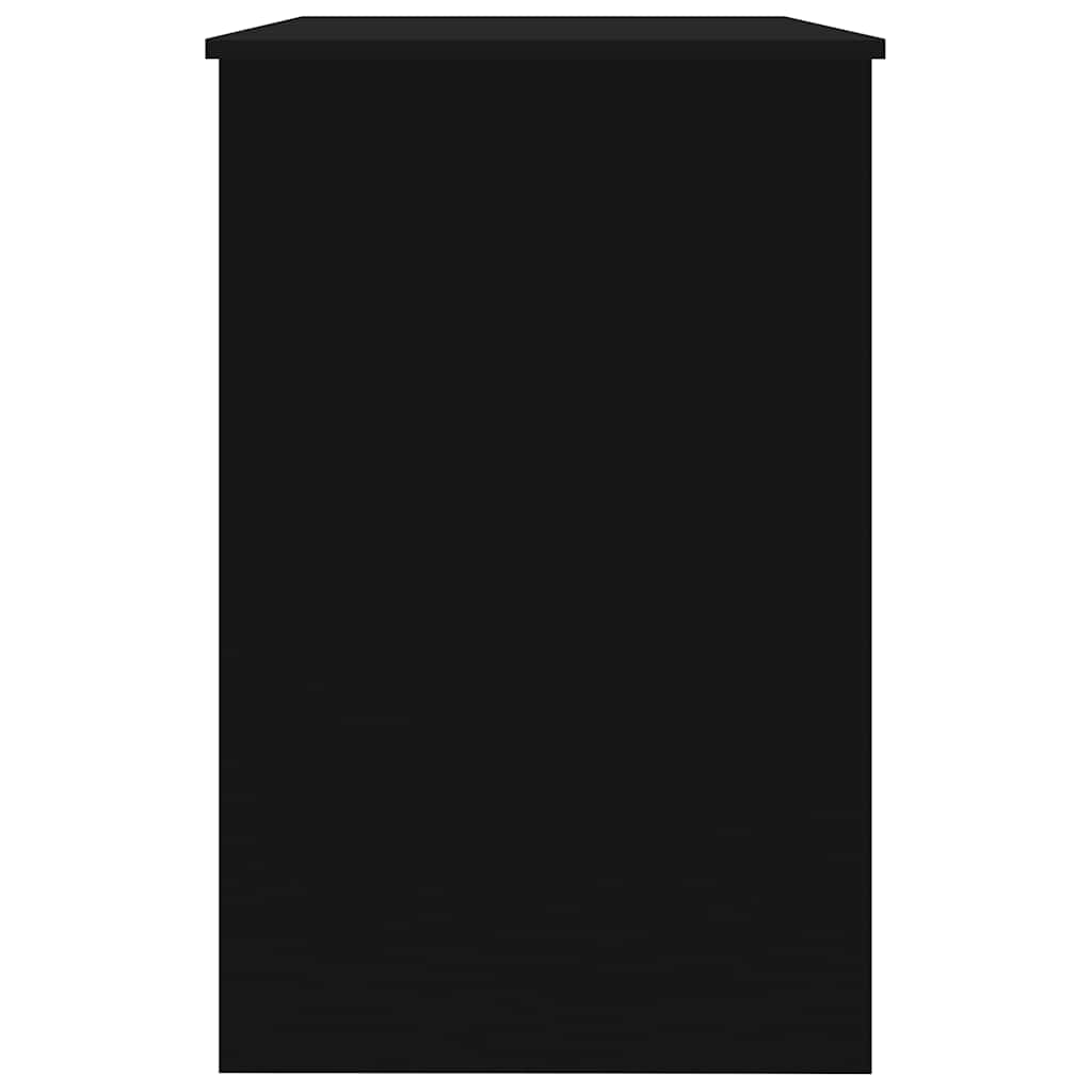 fekete szerelt fa íróasztal 100 x 50 x 76 cm