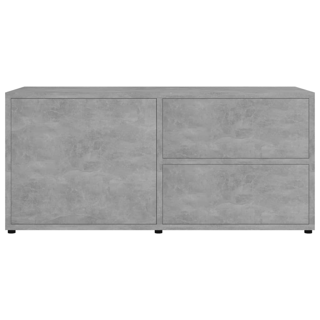 betonszürke szerelt fa TV-szekrény 80 x 34 x 36 cm