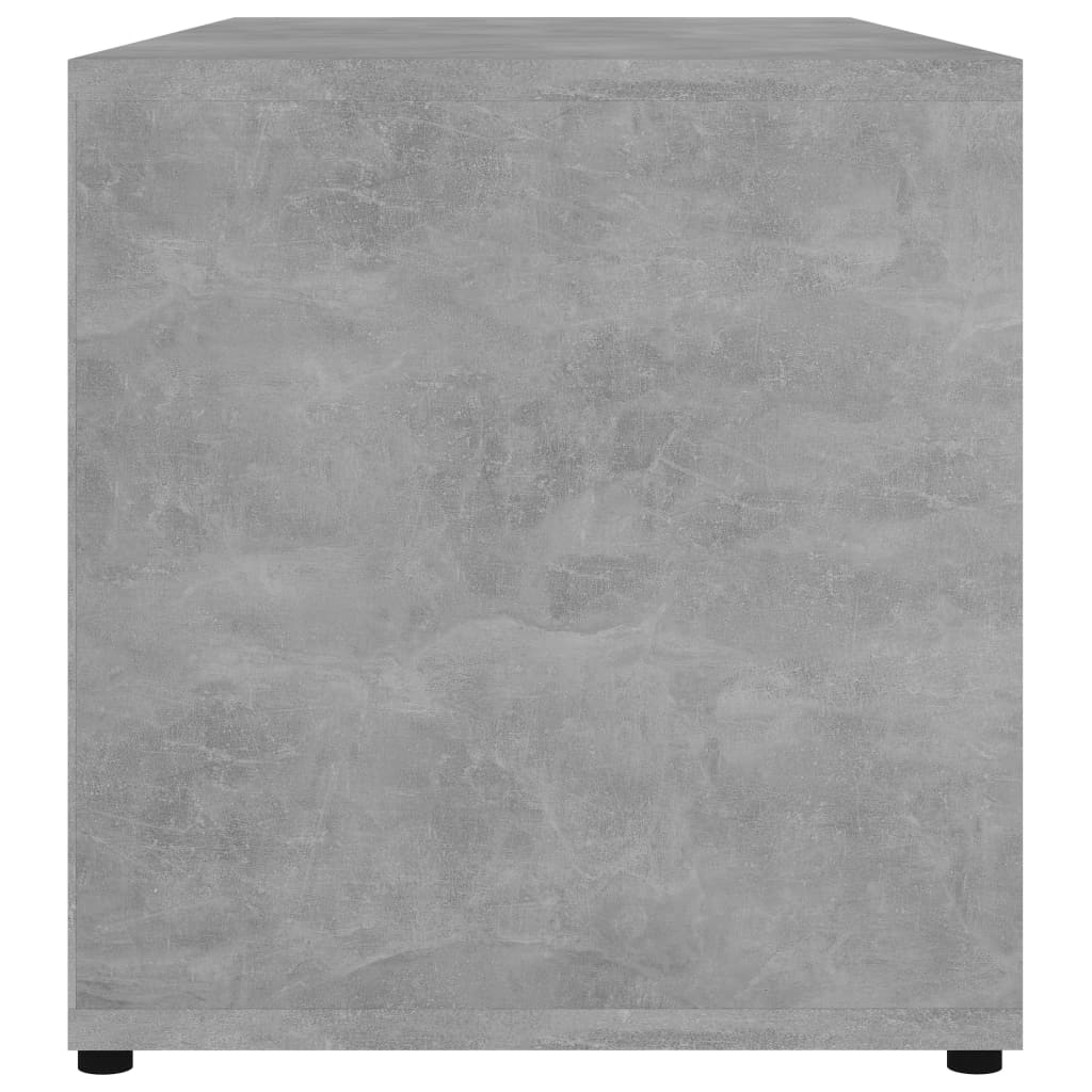 betonszürke szerelt fa TV-szekrény 80 x 34 x 36 cm