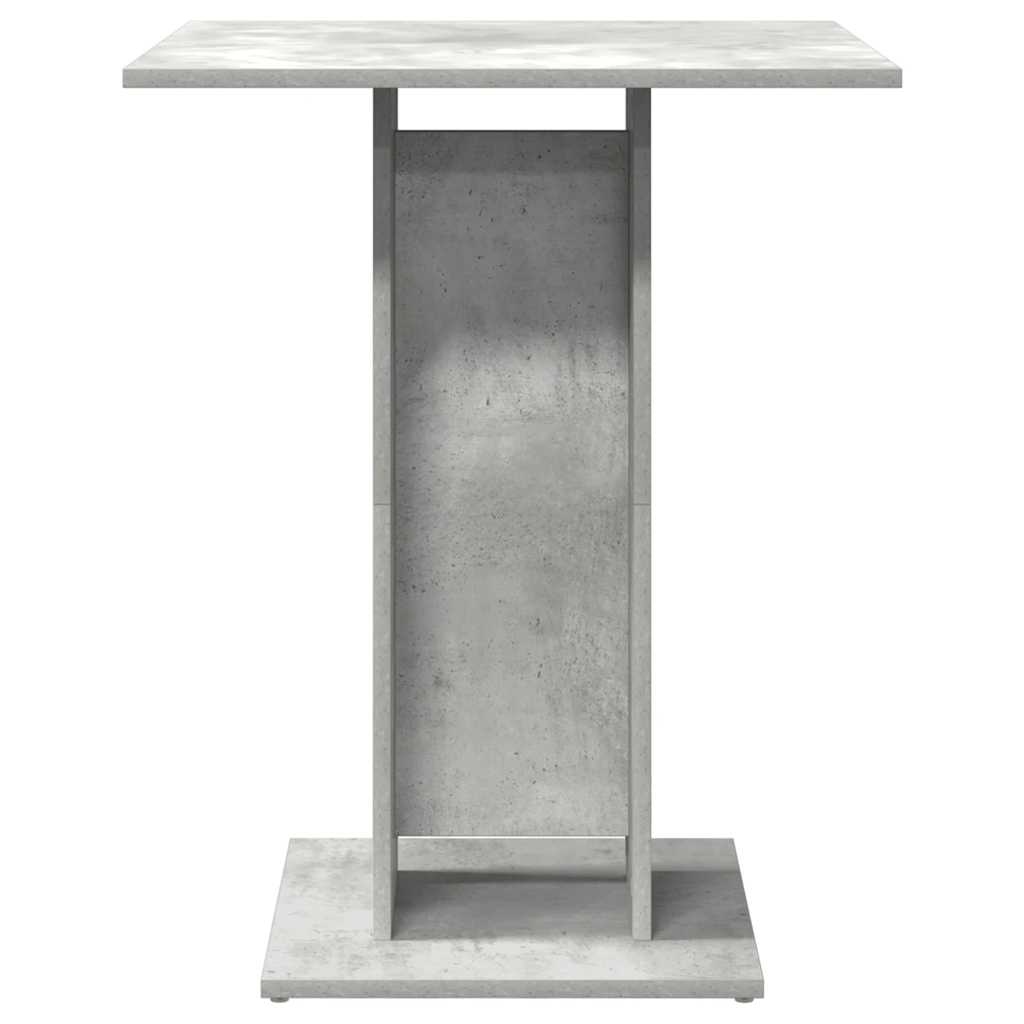 betonszürke szerelt fa bisztróasztal 60 x 60 x 75 cm