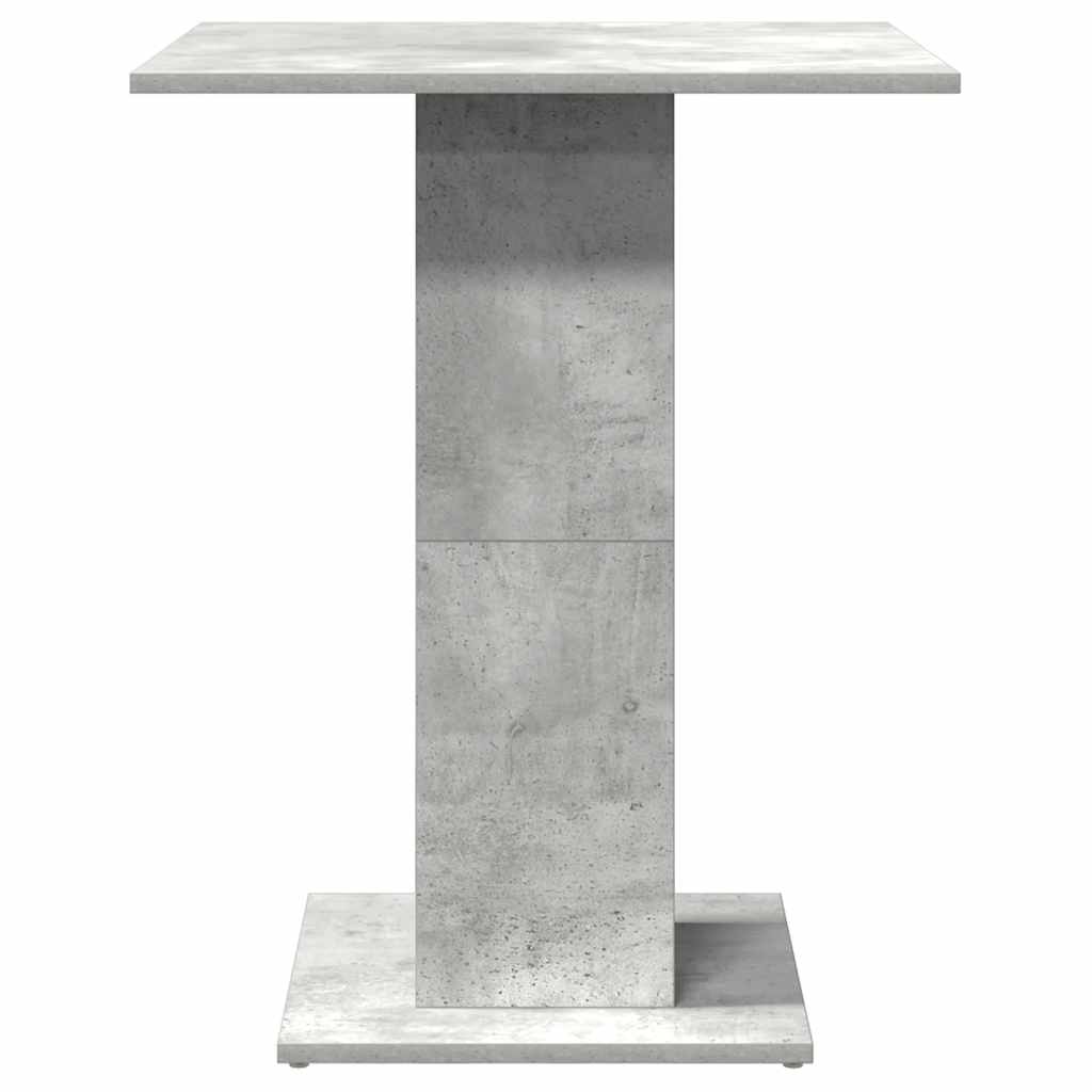 betonszürke szerelt fa bisztróasztal 60 x 60 x 75 cm