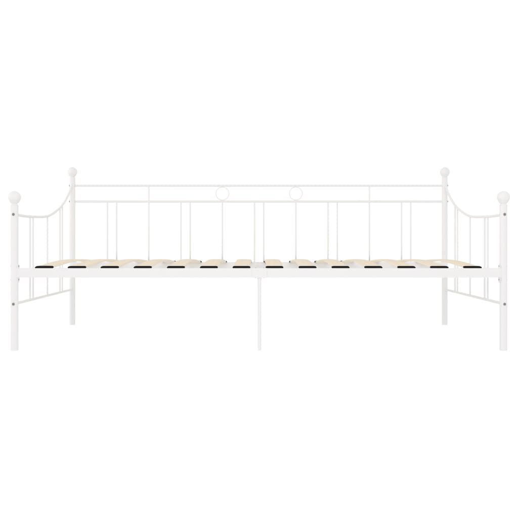 fehér fém kanapéágy-keret 90 x 200 cm