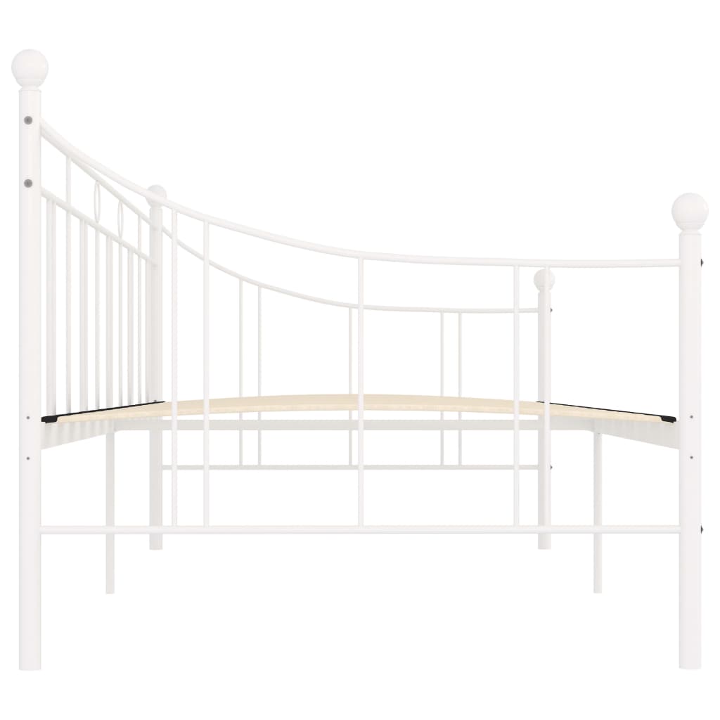 fehér fém kanapéágy-keret 90 x 200 cm