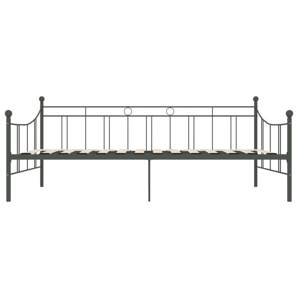 szürke fém kanapéágy-keret 90 x 200 cm