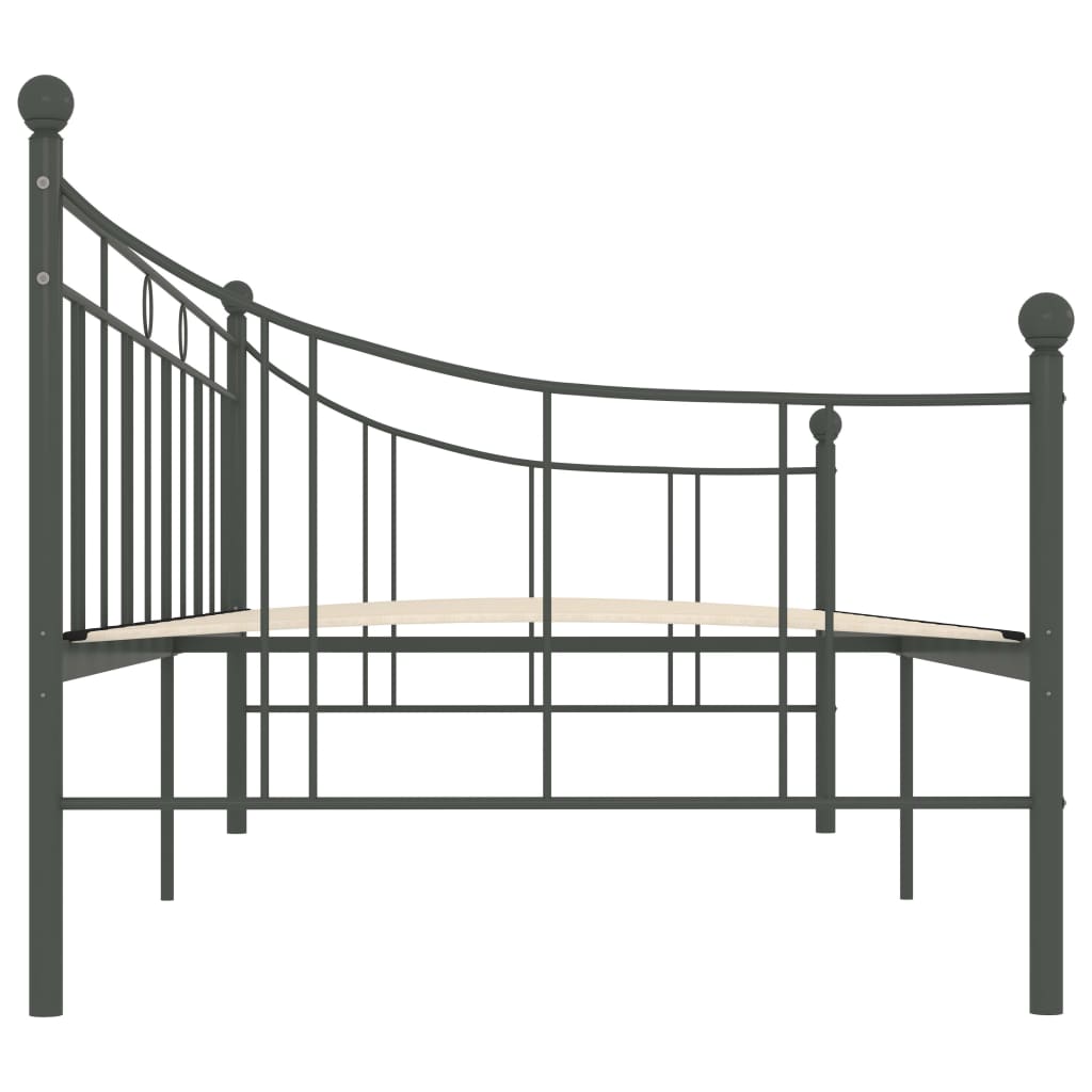 szürke fém kanapéágy-keret 90 x 200 cm