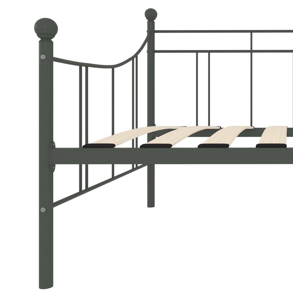 szürke fém kanapéágy-keret 90 x 200 cm