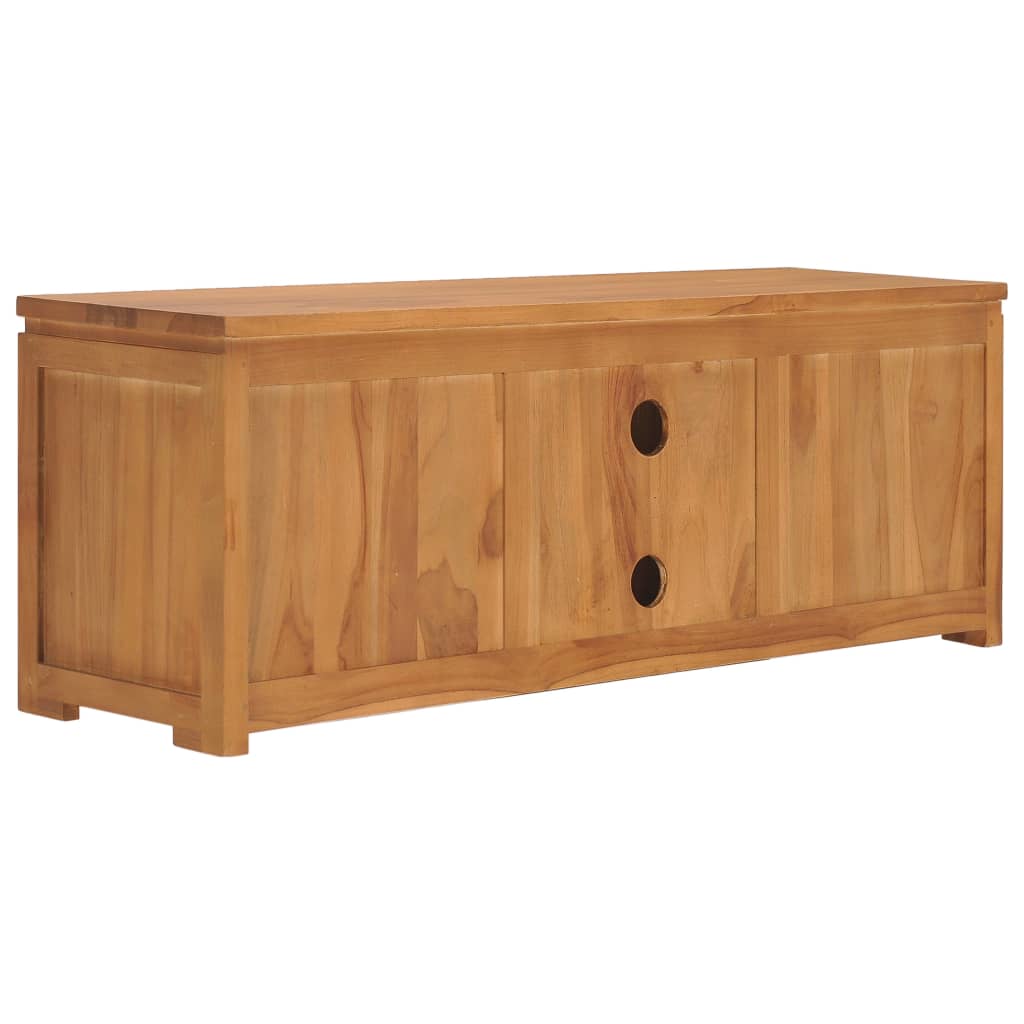 tömör tíkfa TV-szekrény 110 x 30 x 40 cm
