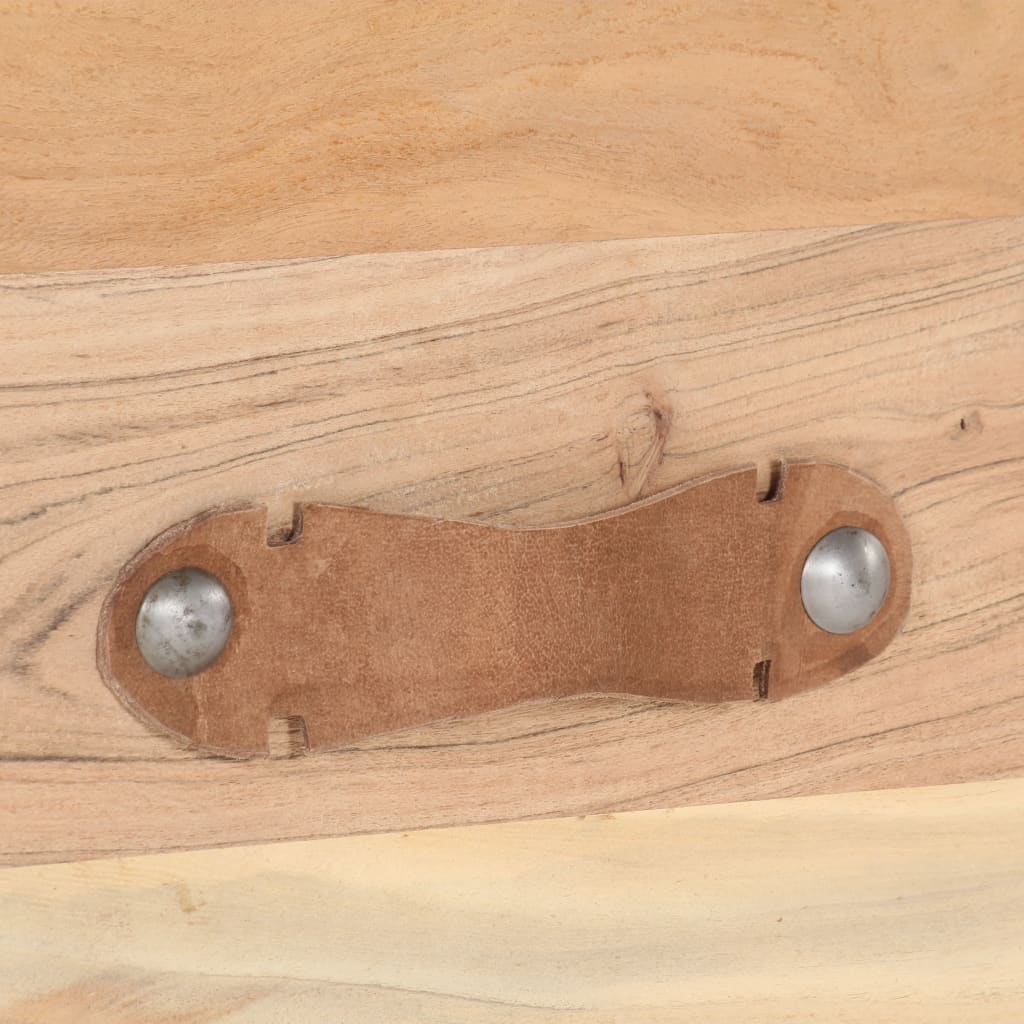 tömör újrahasznosított fa dohányzóasztal 90 x 50 x 35 cm