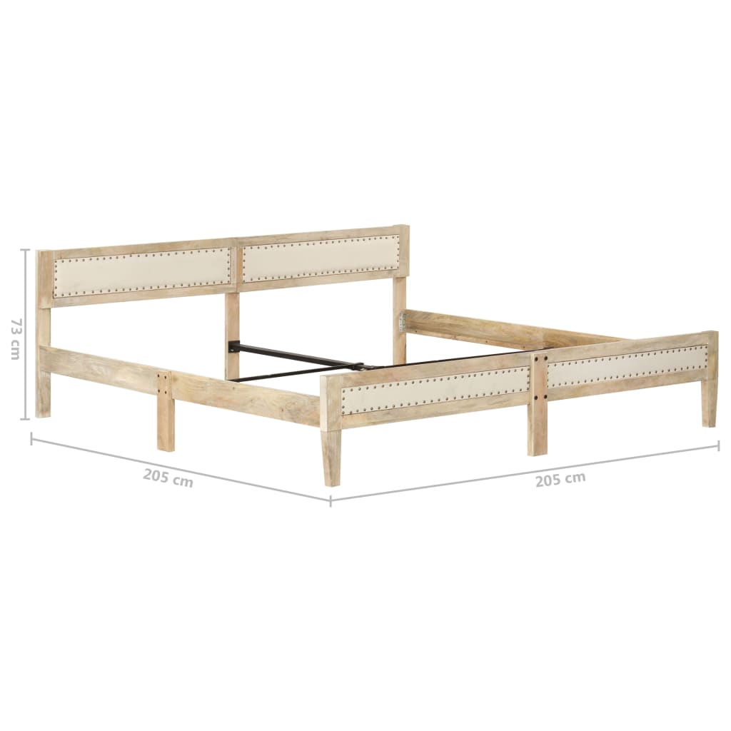 tömör mangófa ágykeret 200 cm