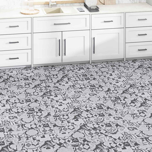 Padlódeszkák 5,02 m² 36 pcs PVC Szürke minta