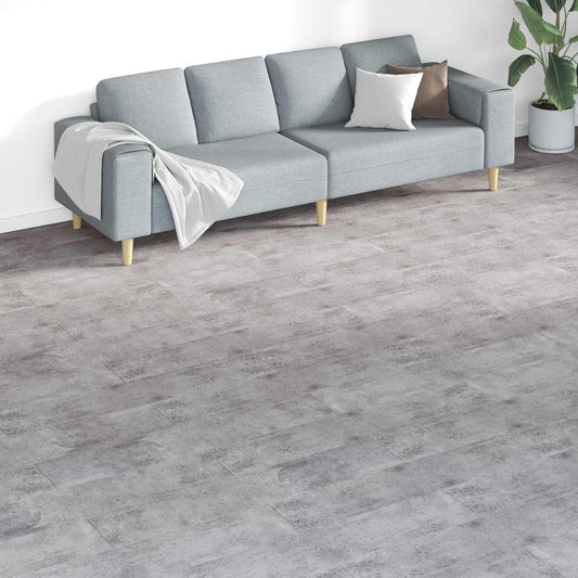 Padlódeszkák 18 pcs Barna Cement 5,26 m² PVC