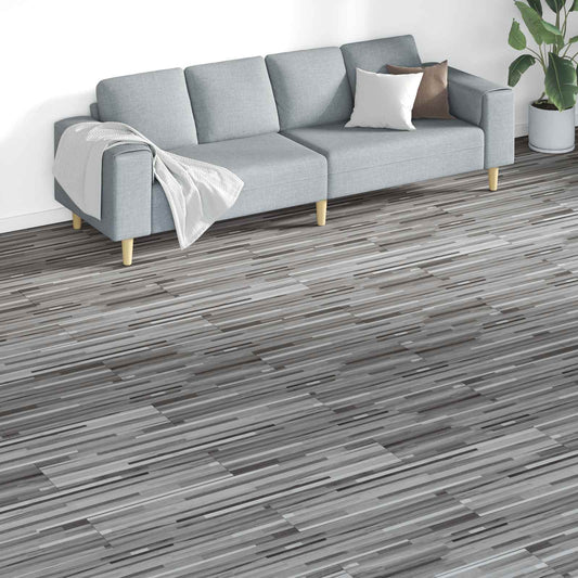 Padlódeszkák 18 pcs Szürke 5,26 m² PVC