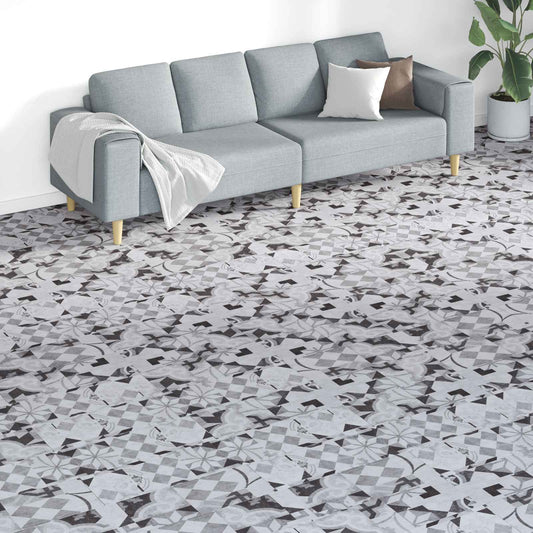 Padlódeszkák 18 pcs Szürke 5,26 m² PVC