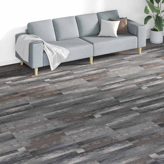 Padlódeszkák 18 pcs Szürke 5,26 m² PVC