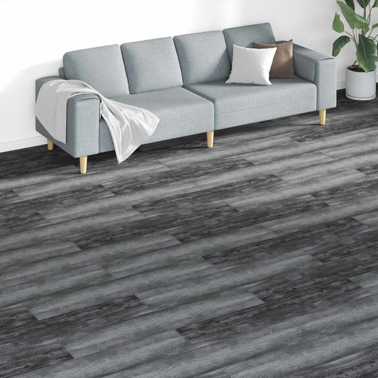 Padlódeszkák 18 pcs Szürke 5,26 m² PVC